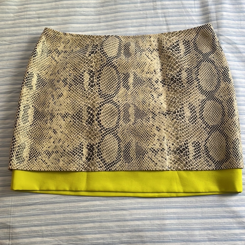 Snake print english rose skirt